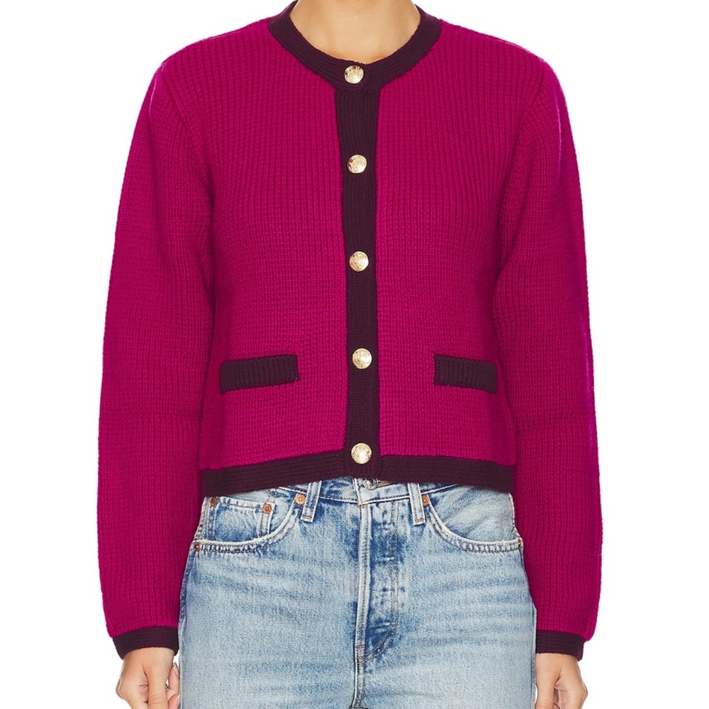 NWT Steve Madden Fuchsia Fantino Cardigan Sweater